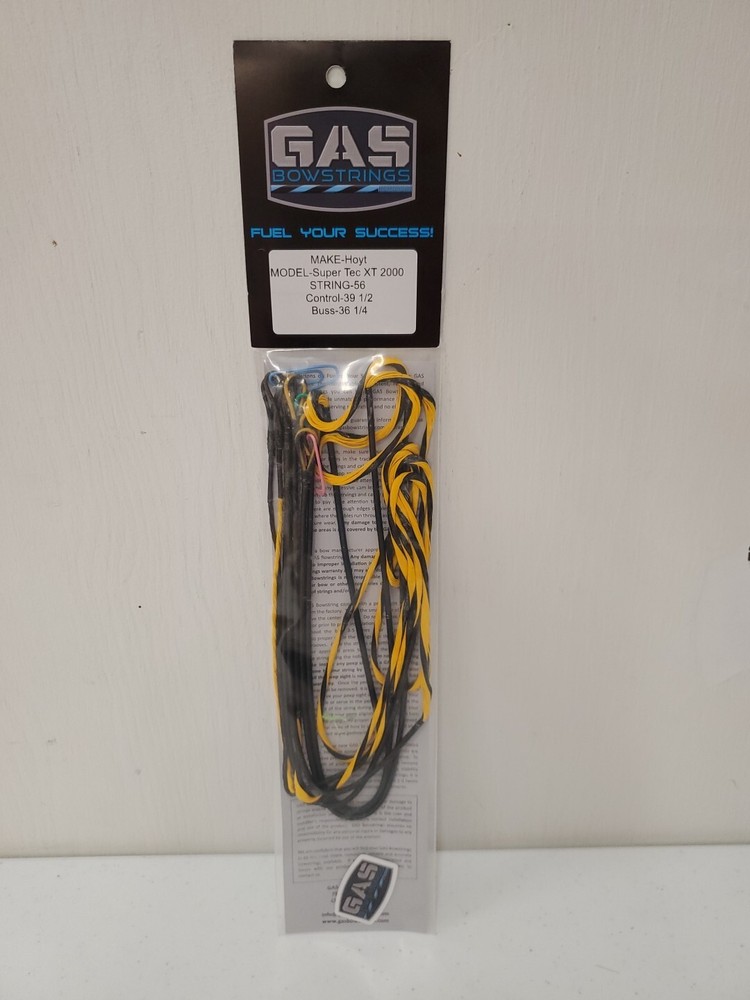 Gas Bowstrings Hoyt Super Tec XT 2000 Yellow/Black String Set
