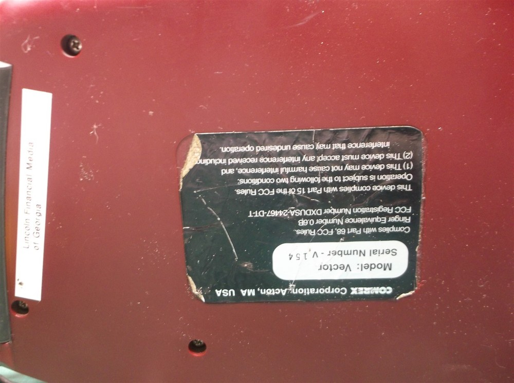 Comrex Vector Portable POTS Codec With Power Supply And Power Cable