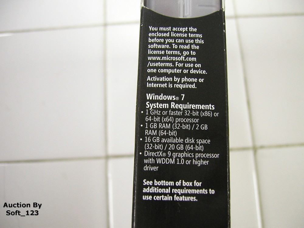 Microsoft Windows 7 Ultimate Full 32 Bit & 64 Bit DVDs MS WIN =RETAIL BOX=