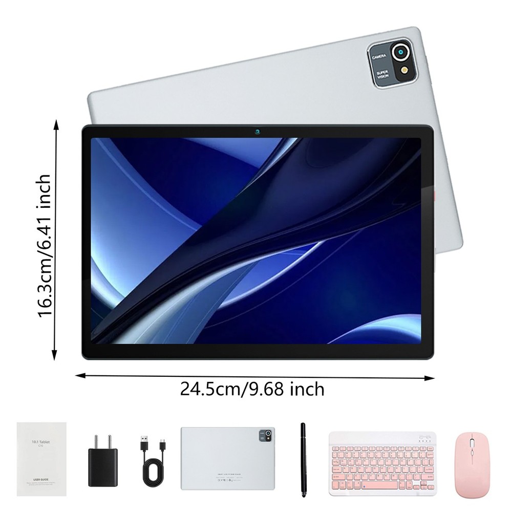 Anmecs 10.1" WIFI Tablet Android 13 Tablets Pad 6+64GB HD Quad-Core Dual Camera