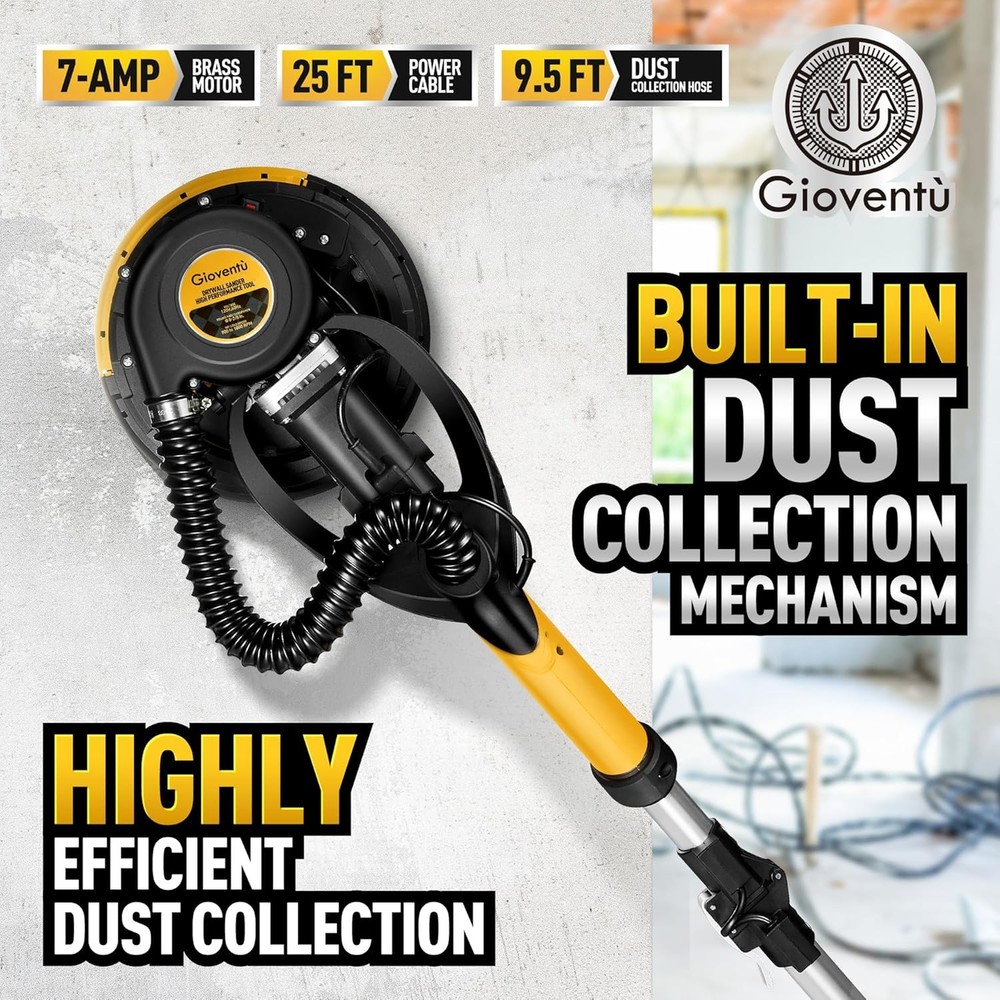 Drywall Sander 750W Dustless Electric Popcorn Ceiling Tool