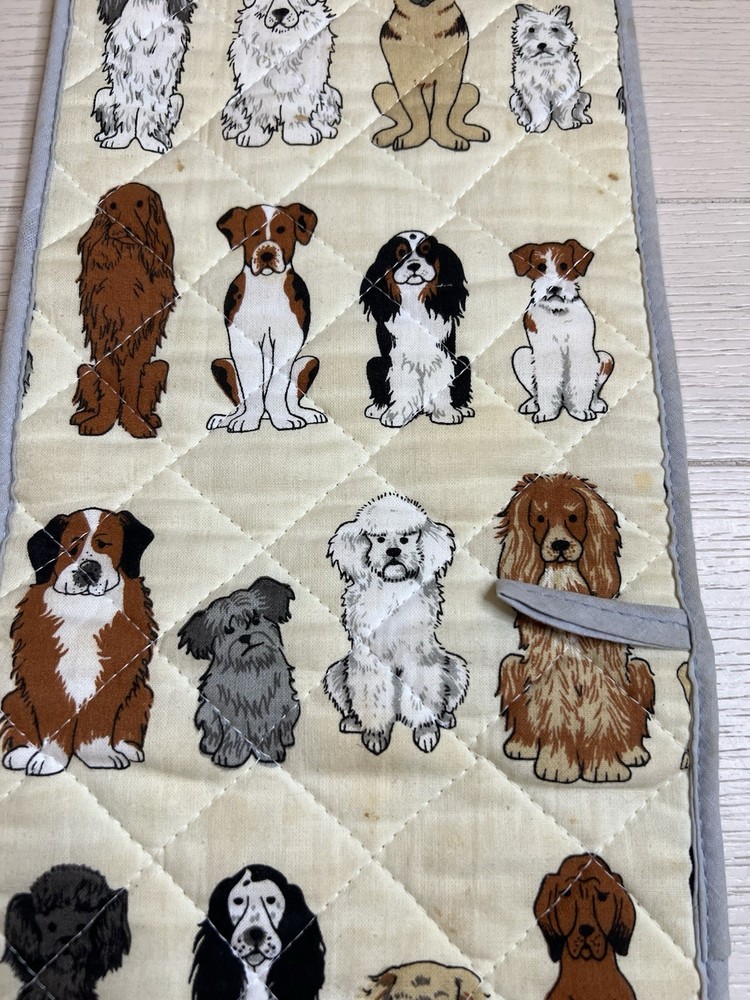 Double Oven Mitt “ Dogs “ 33” x 7”