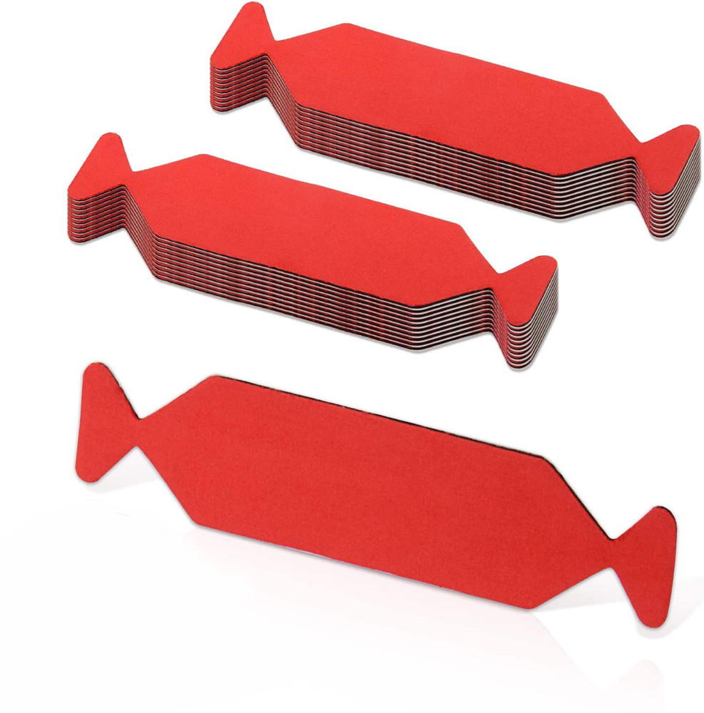 Vinyl Squeegee Buffer Tape Felt Pack of 20 Red