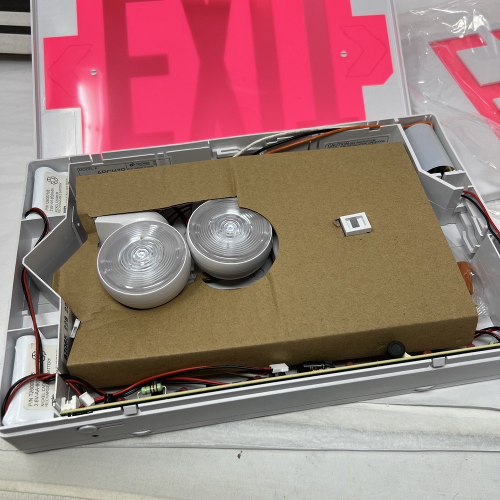 Cooper Lighting APCH7R Self Powered Combination LED Exit Sign All-Pro Plastic