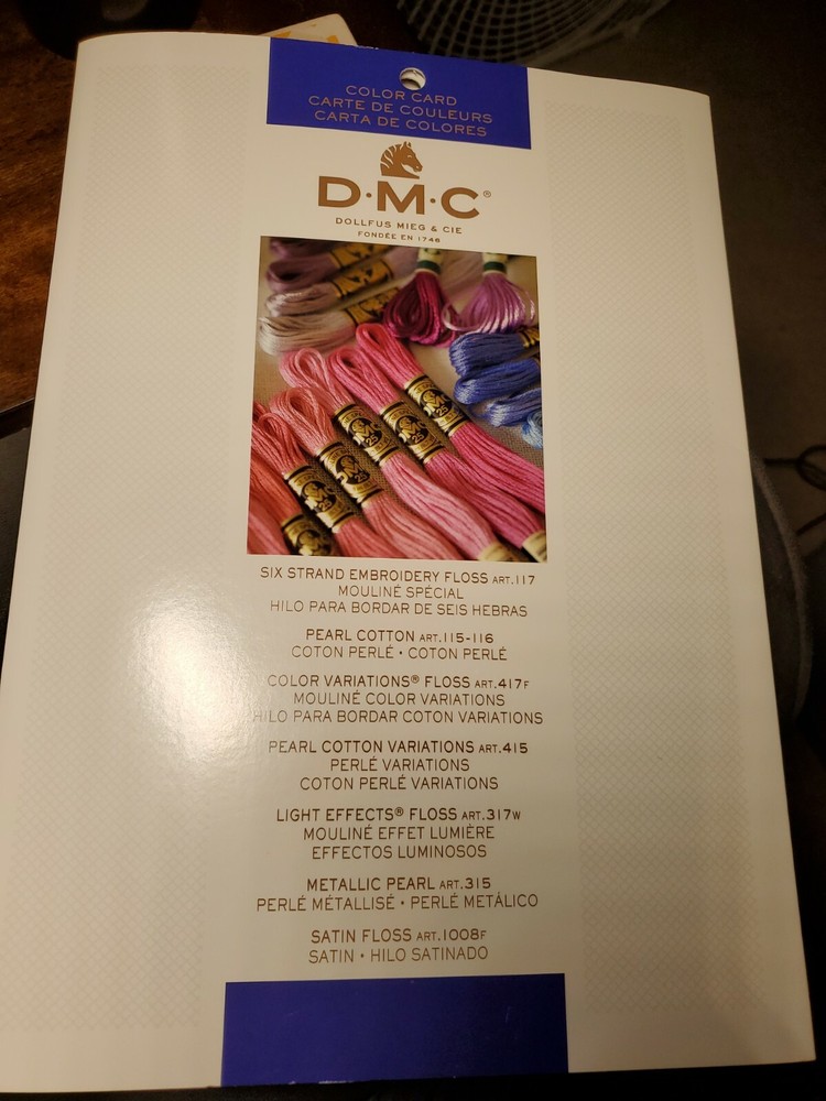 DMC Color Card 12 Page Folding 2018