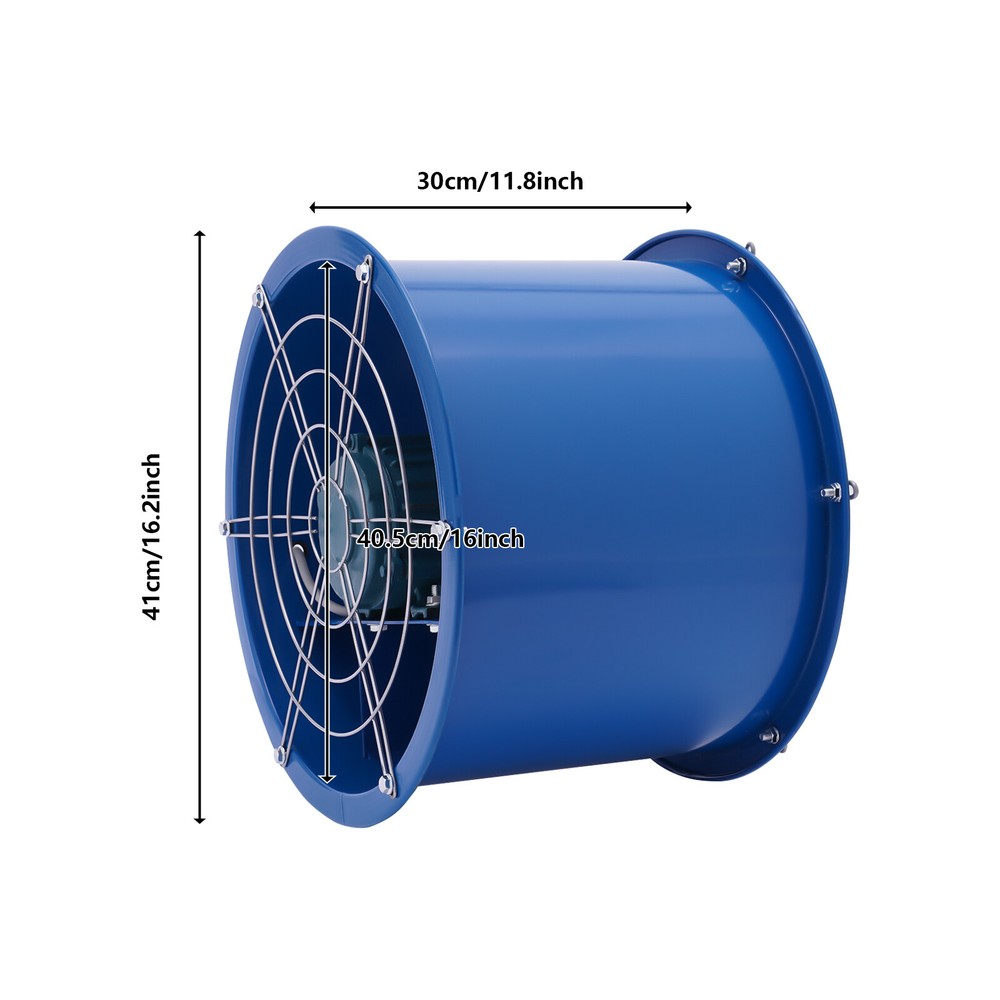Portable Extractor Fan Blower Spray Booth Paint Workshop Ventilation Exhaust