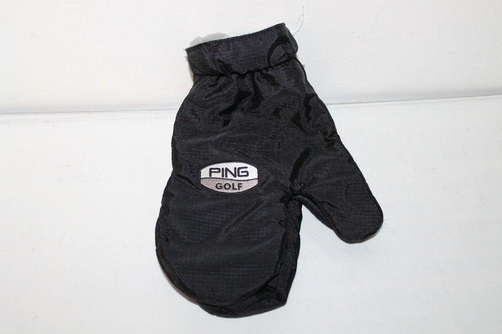 Ping Golf Mittens, Black/Gray, Size Large, One Size