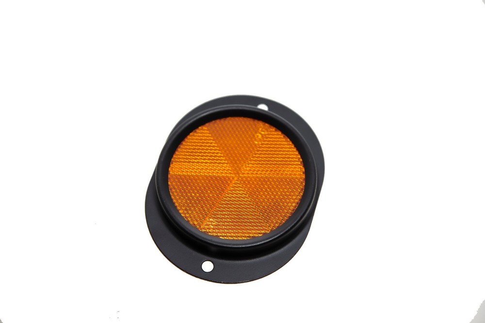 (2) New HUMVEE Black REFLECTOR AMBER HMMWV Hummer H1 LMTV