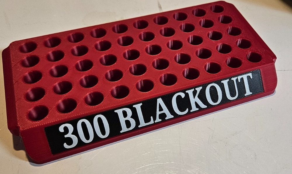 Reloading Tray for 300 Blackout or similar size - Select Color