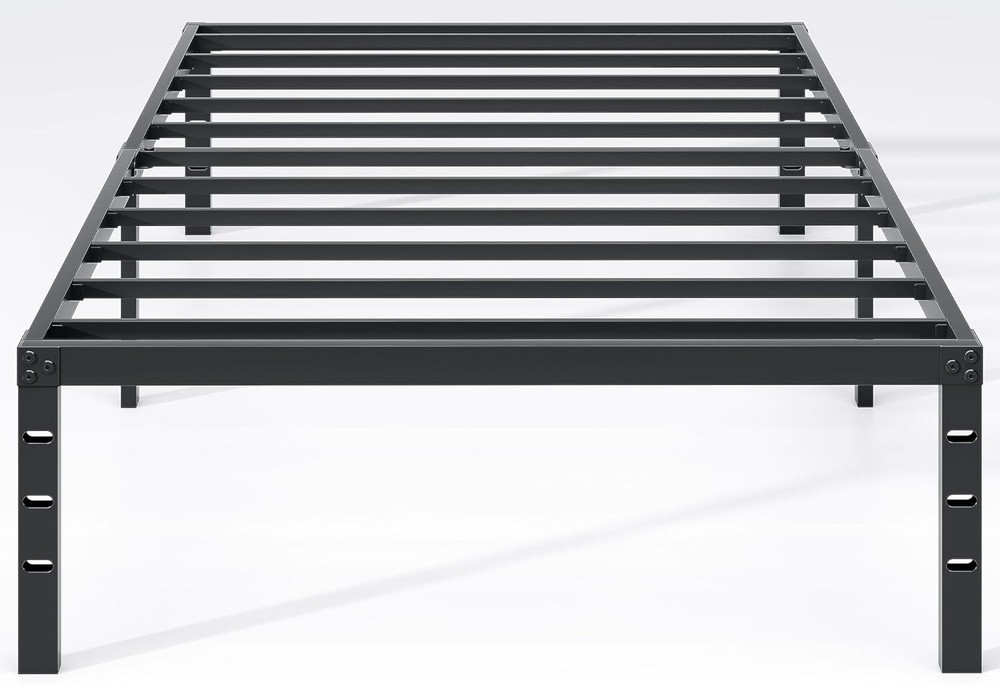 Metal Bed Frame,Twin Size Bed Frame with Storage Space,Heavy Duty Sturdy