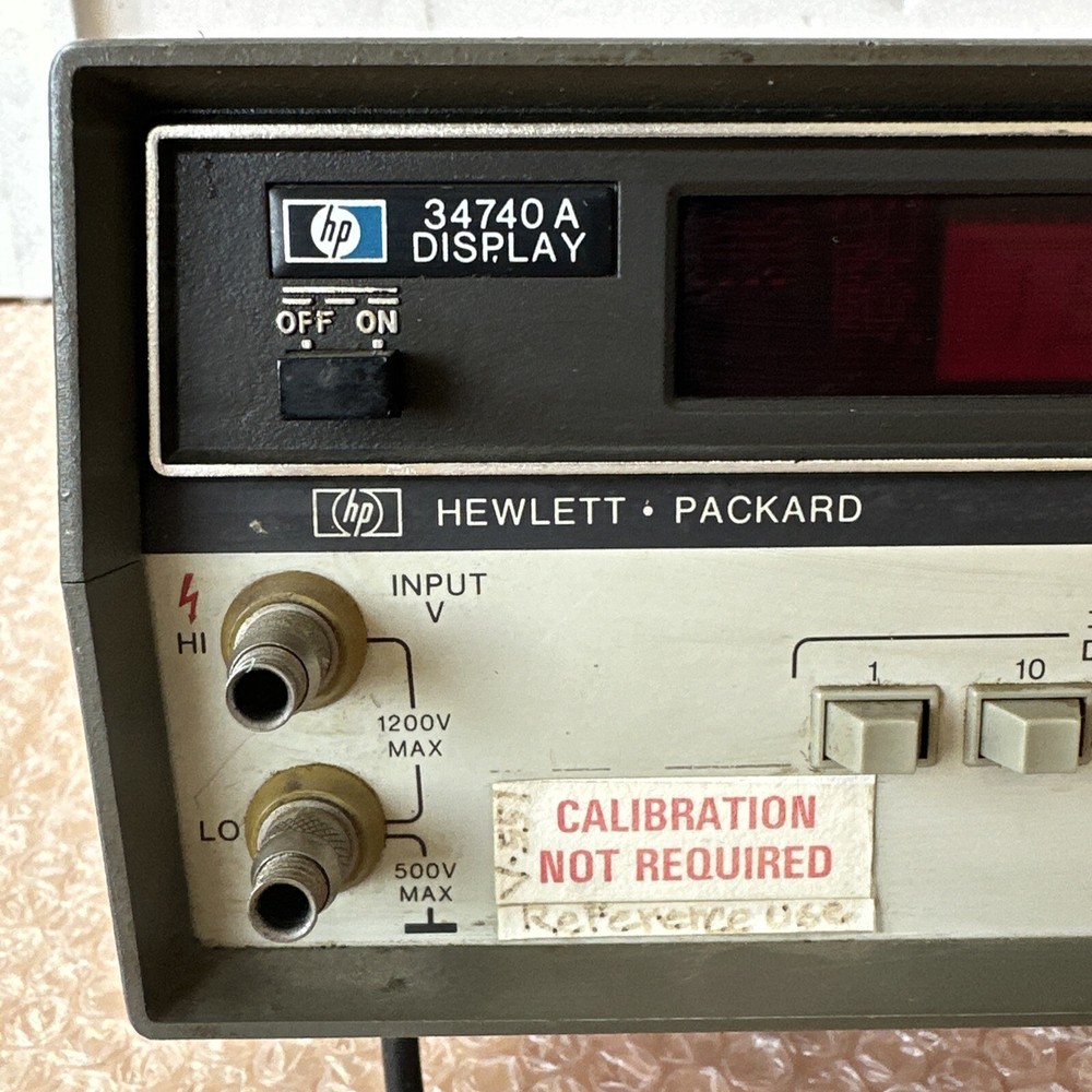 PREOWNED- Hewlett-Packard 34701A DC Voltmeter 500/1200V Max || FAST SHIPPED 🇺🇸