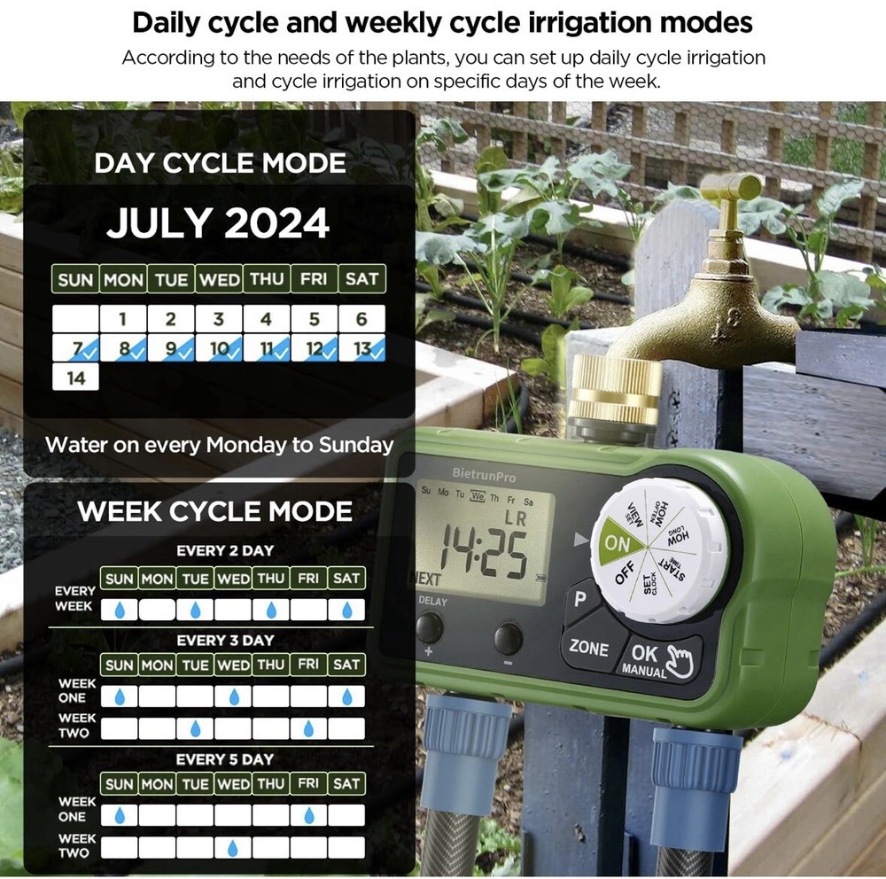 Bietrun Pro 2-zone Digital Water Timer
