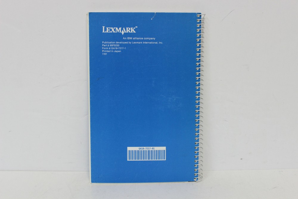 IBM PERSONAL PRINTER SERIES II 2380 & 2381 USER'S REFERENCE GUIDE MANUAL
