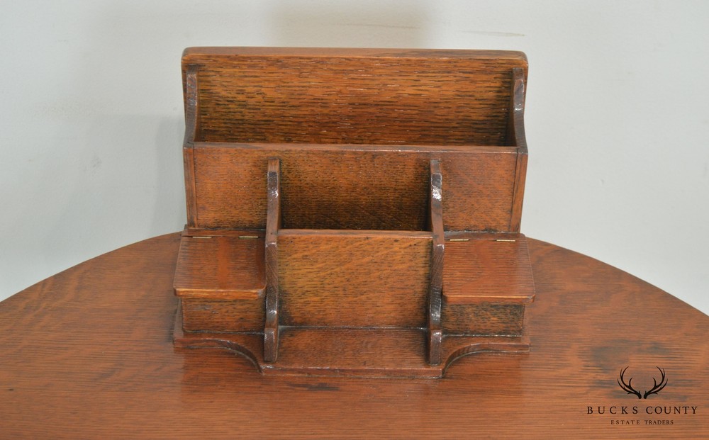 Mission Oak Half Round Desk