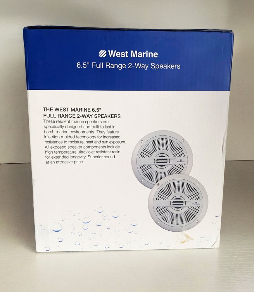 West Marine 6.5" Full Range 2-Way Speakers