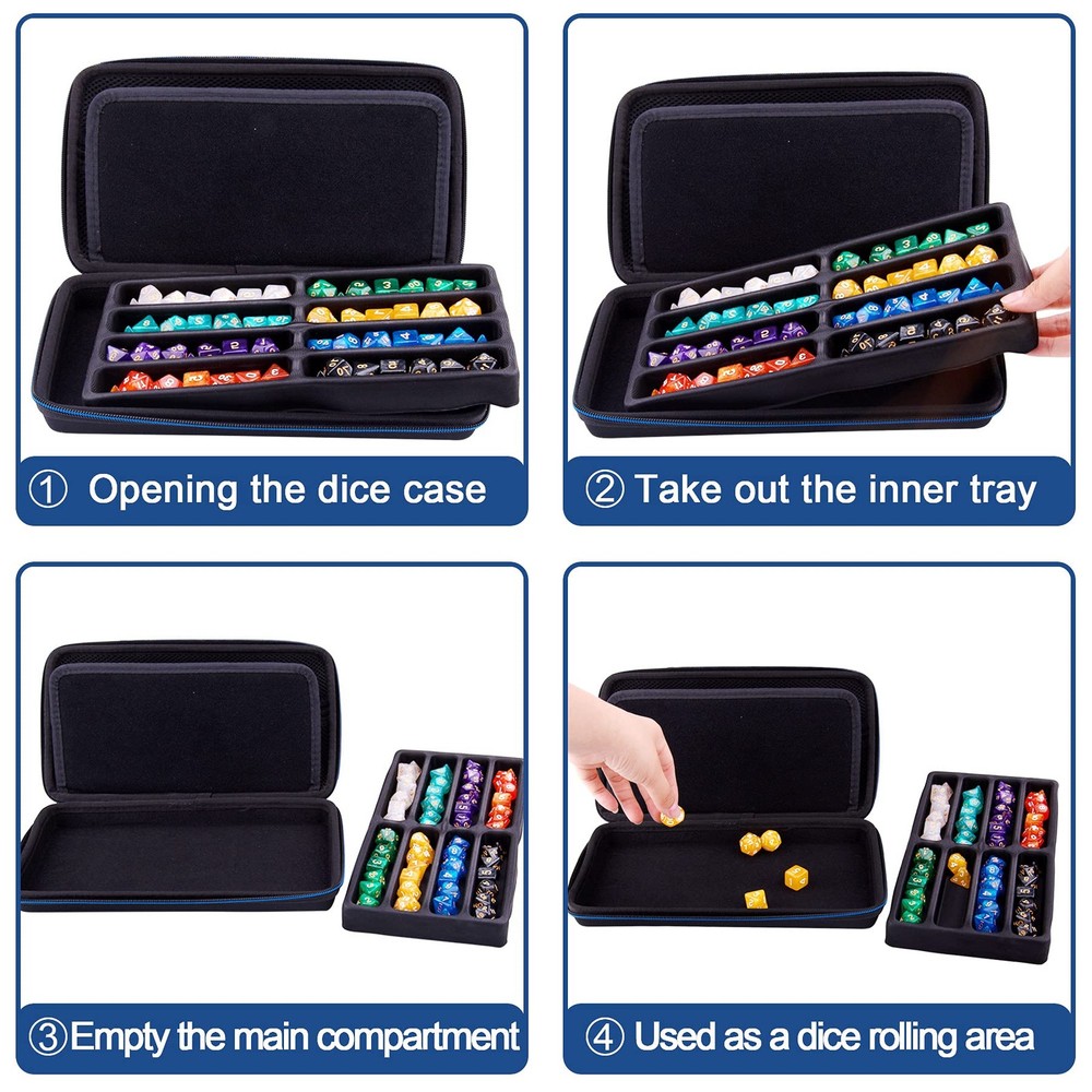 Dice Case Dnd Dice Box Dice Storage Case Dice Organizer Holder With Handle