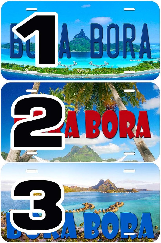 Bora Bora Novelty Car License Plate