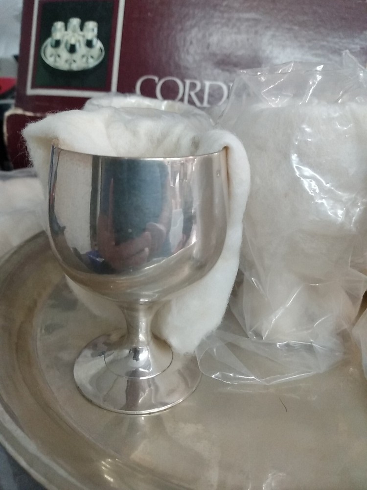 Cordial Cup Set Silver plated Silversmiths