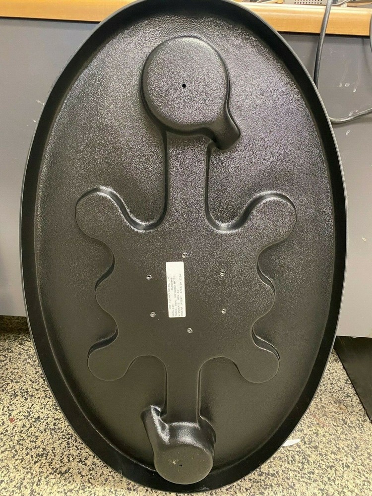Oval Plastic Table Matte Greywood