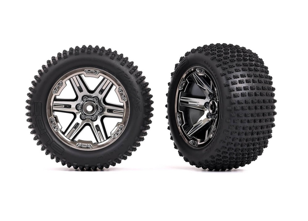 Traxxas Rustler Assembled Black Chrome Alias Tires