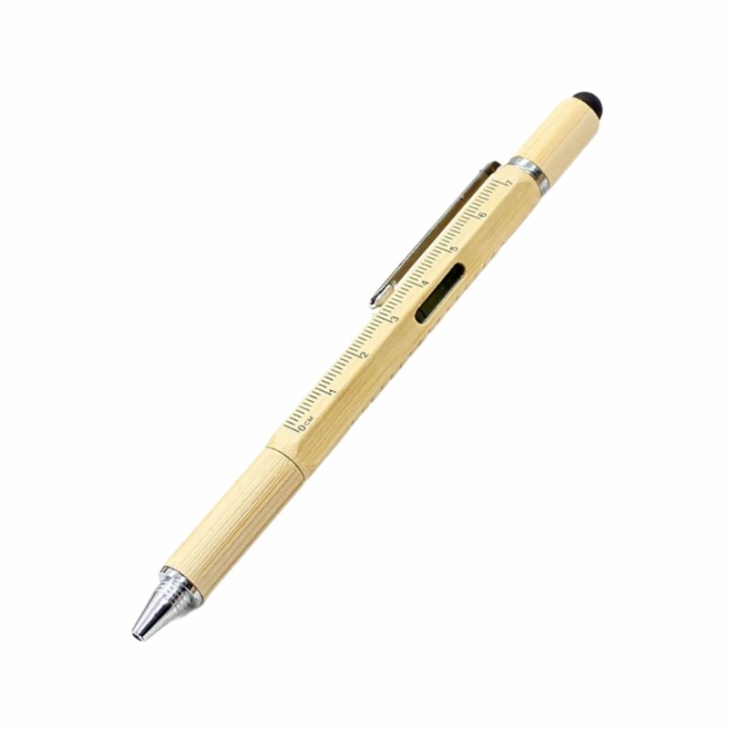 6 in 1 Tool Pen Multitool Pen Spirit Level Multitool Tech Tool Pen with Ruler