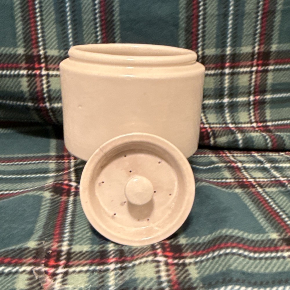 Vintage Ceramic Basket Tea Infuser with Lid