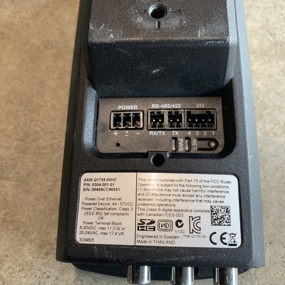AXIS Communications Q1755 Network Camera 0304-001-01 WITH STAND