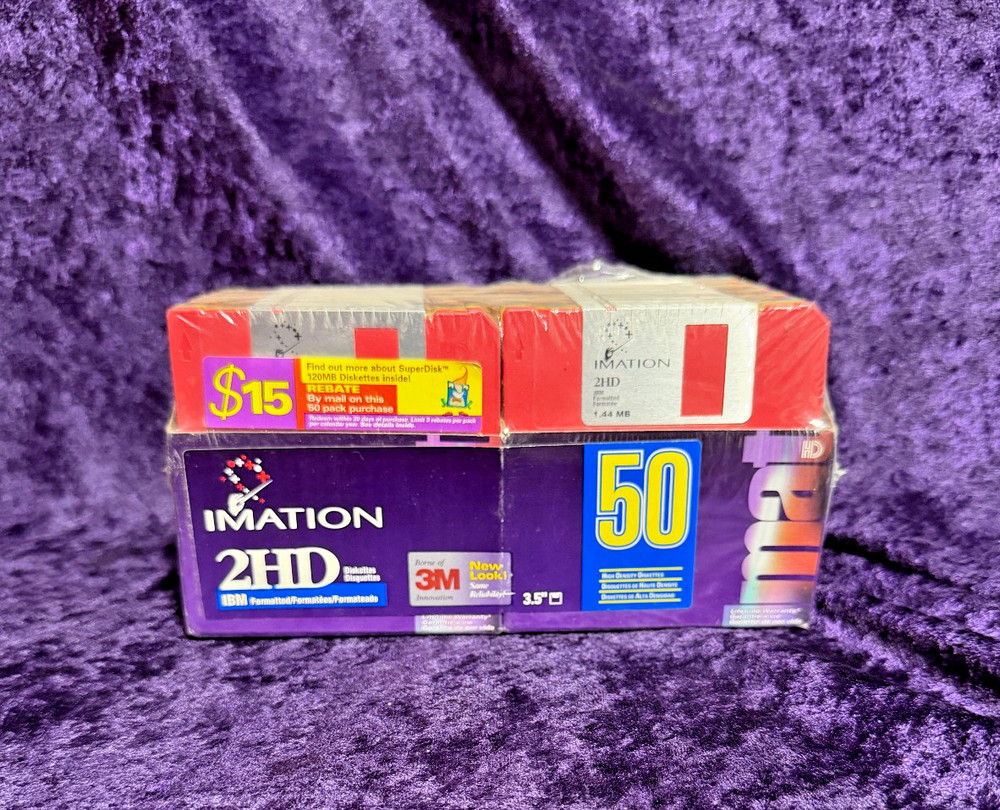 Imation 2HD Floppy Disks pak 50 Count