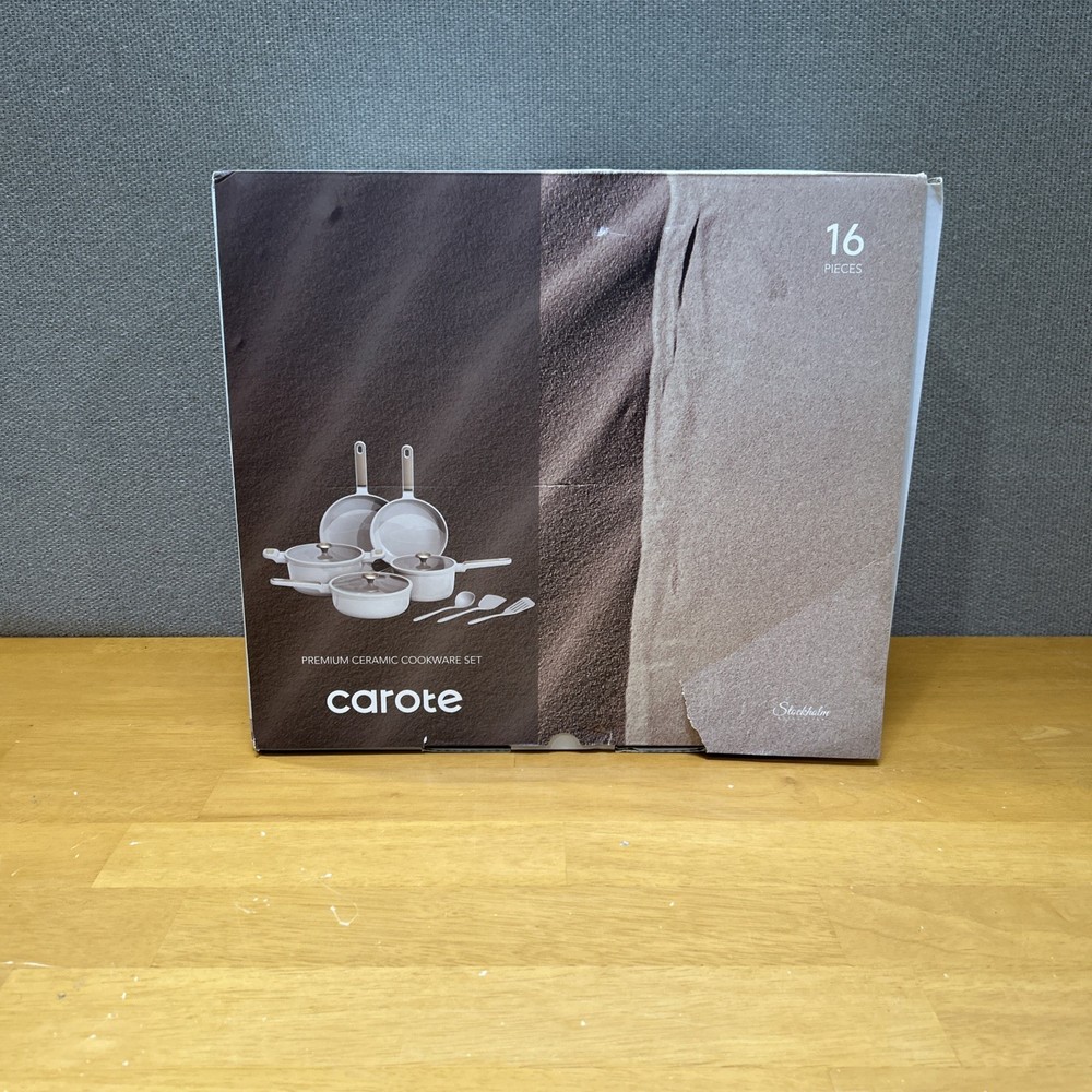 Carote Cookware Ceramic 16 Piece set New Open Box