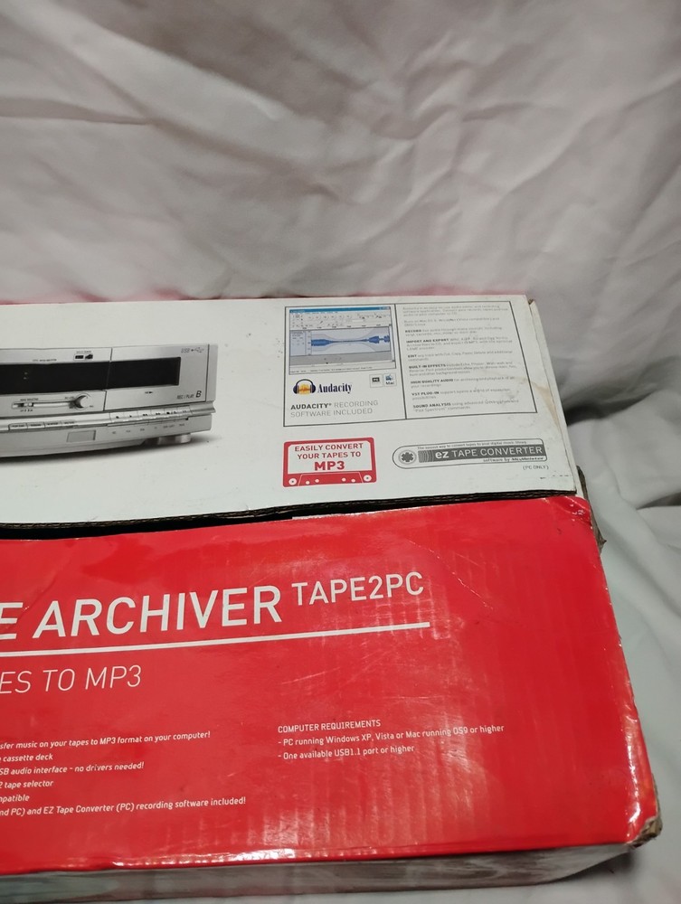 ION TAPE 2 to PC USB Cassette Deck Dual w/ Digital Conversion New Open Box.. Tp