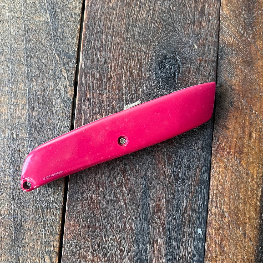 Sears Utility Knife Retractable Blade 9490 Red