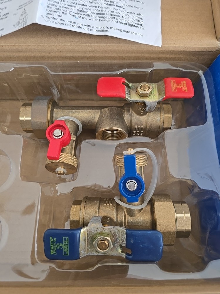 BRAND NEW Watts Tankless Water Heater Service Valve Kit LF TWH-FT-HCN