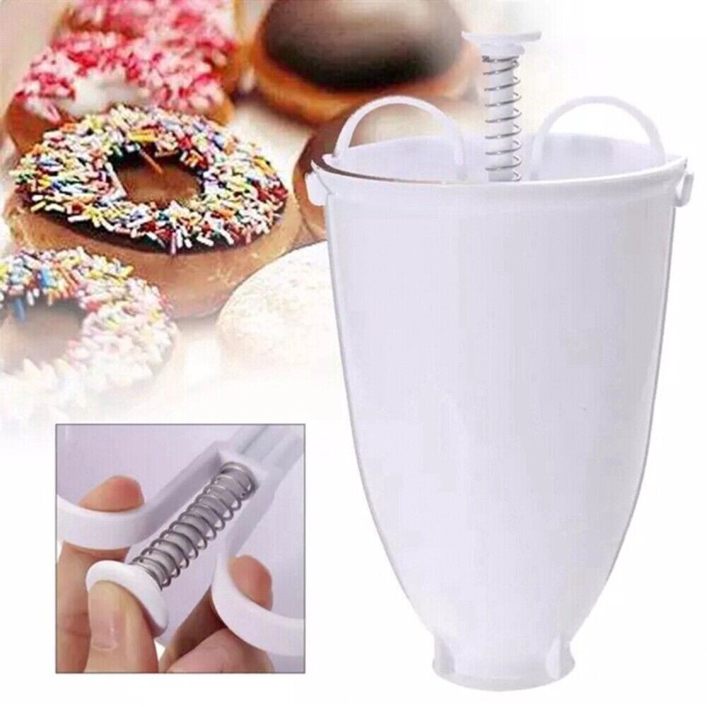 Batter Dispenser for Donuts Pancakes Waffles Cupcakes Easy Pour Baking W/Handle