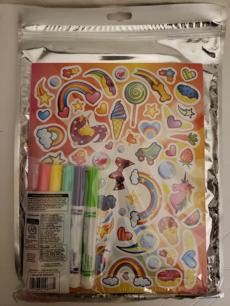 Crayola Uni-Creatures Coloring Pack includes coloring pages markers stickers