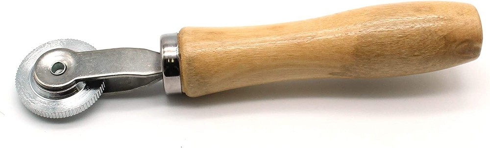 Tire Patch Stitcher wood handle, ball bearing roller