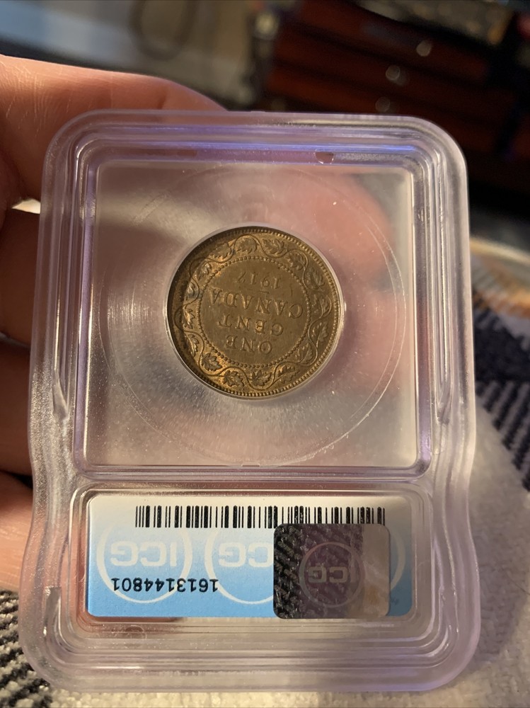 1917 CANADA One Cent ICG MS62BN