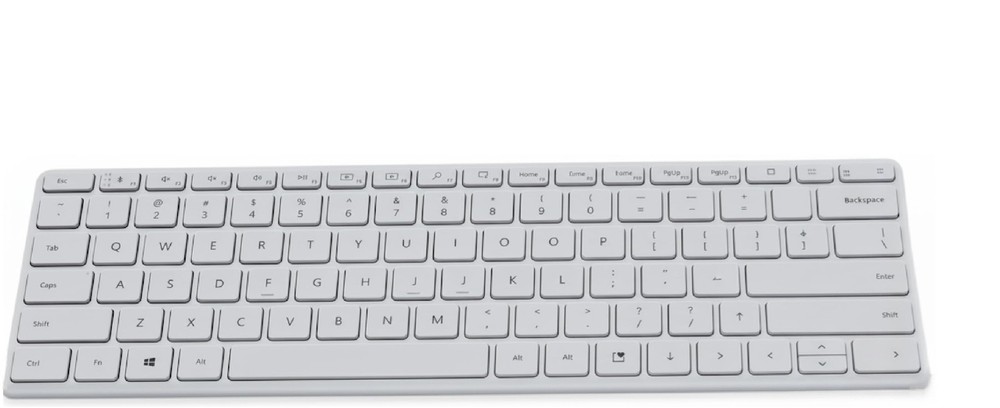 Microsoft Designer Compact Keyboard - Slim Portable Wireless Bluetooth Keyboard