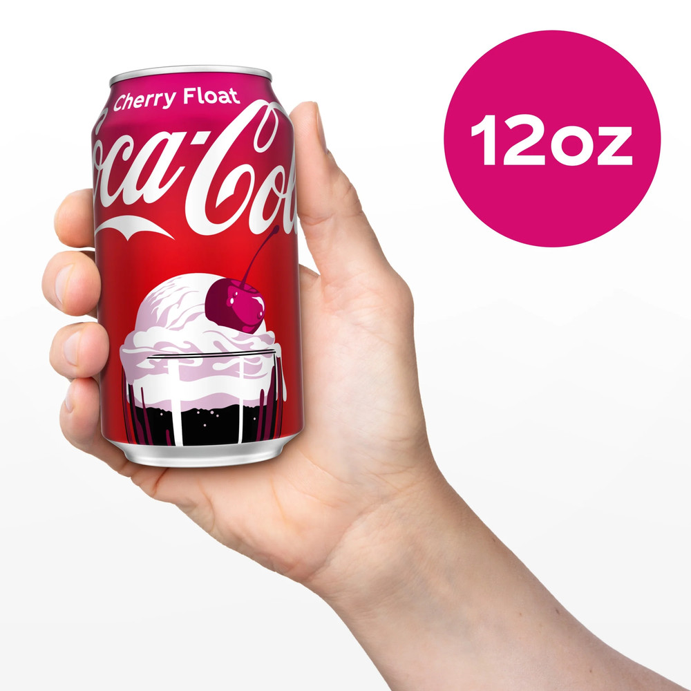 Coca-Cola Cherry Float Soda Pop Fridge Pack Cans, 12 Fl Oz, 12 Pack