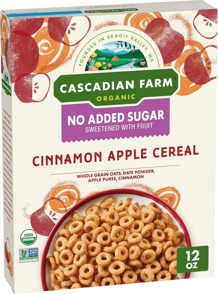 Organic Cinnon  Cereal, No Added Sr, Made with