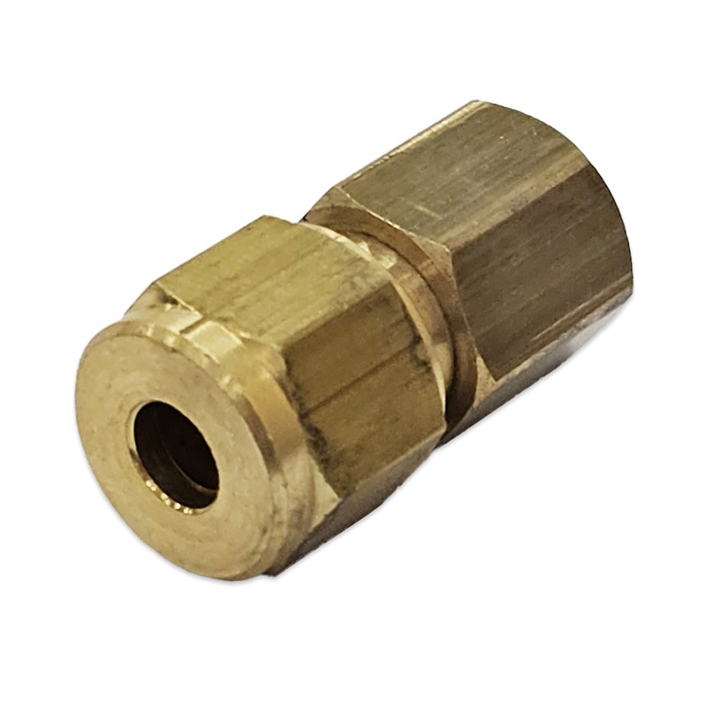 COMPRESSION FITTING ADAPTOR CONNECTOR 6mm x 1/8" BSP FEMALE THREAD GAS PIPE TUBE