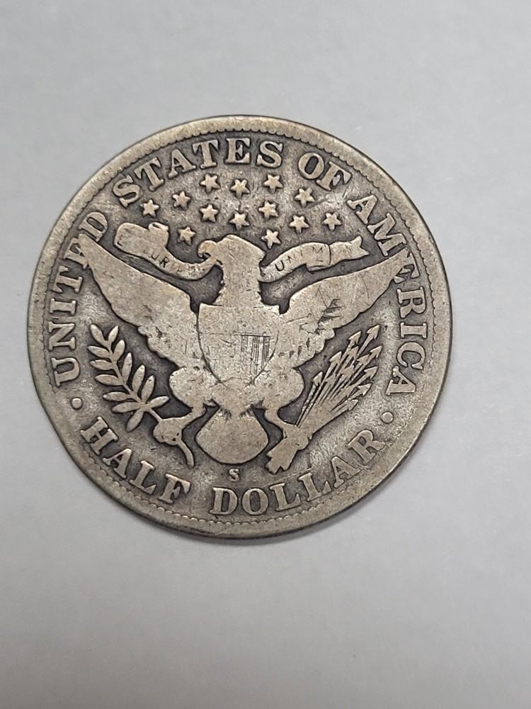 1907 S Barber Half Dollar