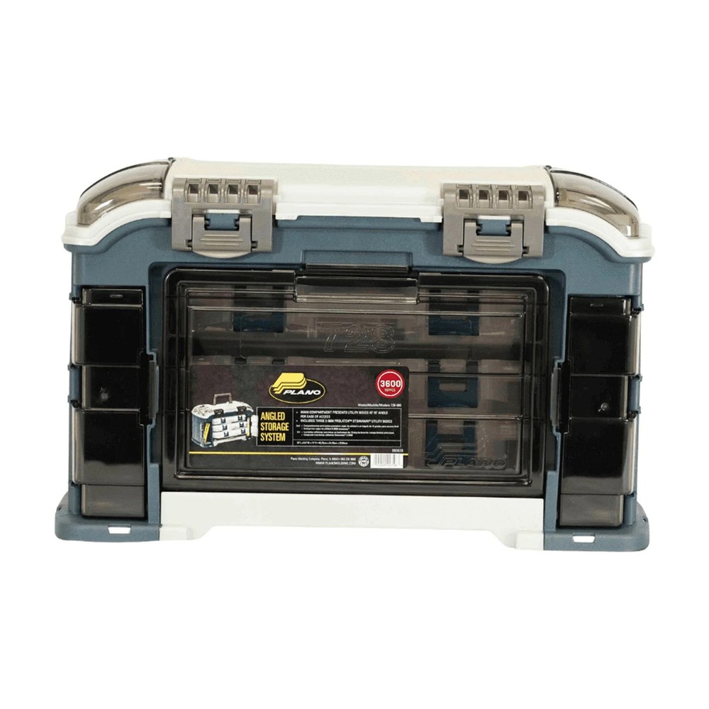 Angled Tackle System 3700, Blue and Silver