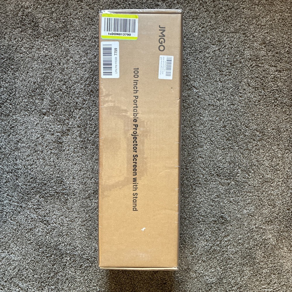 JMGO 100" Projector Screen With Stand - New!!