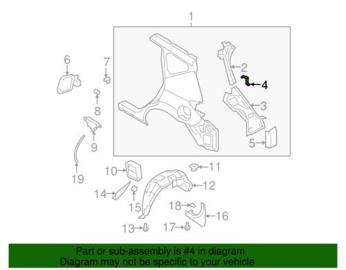 Genuine Nissan Tail Lamp Panel Bracket 85048-1AA0A