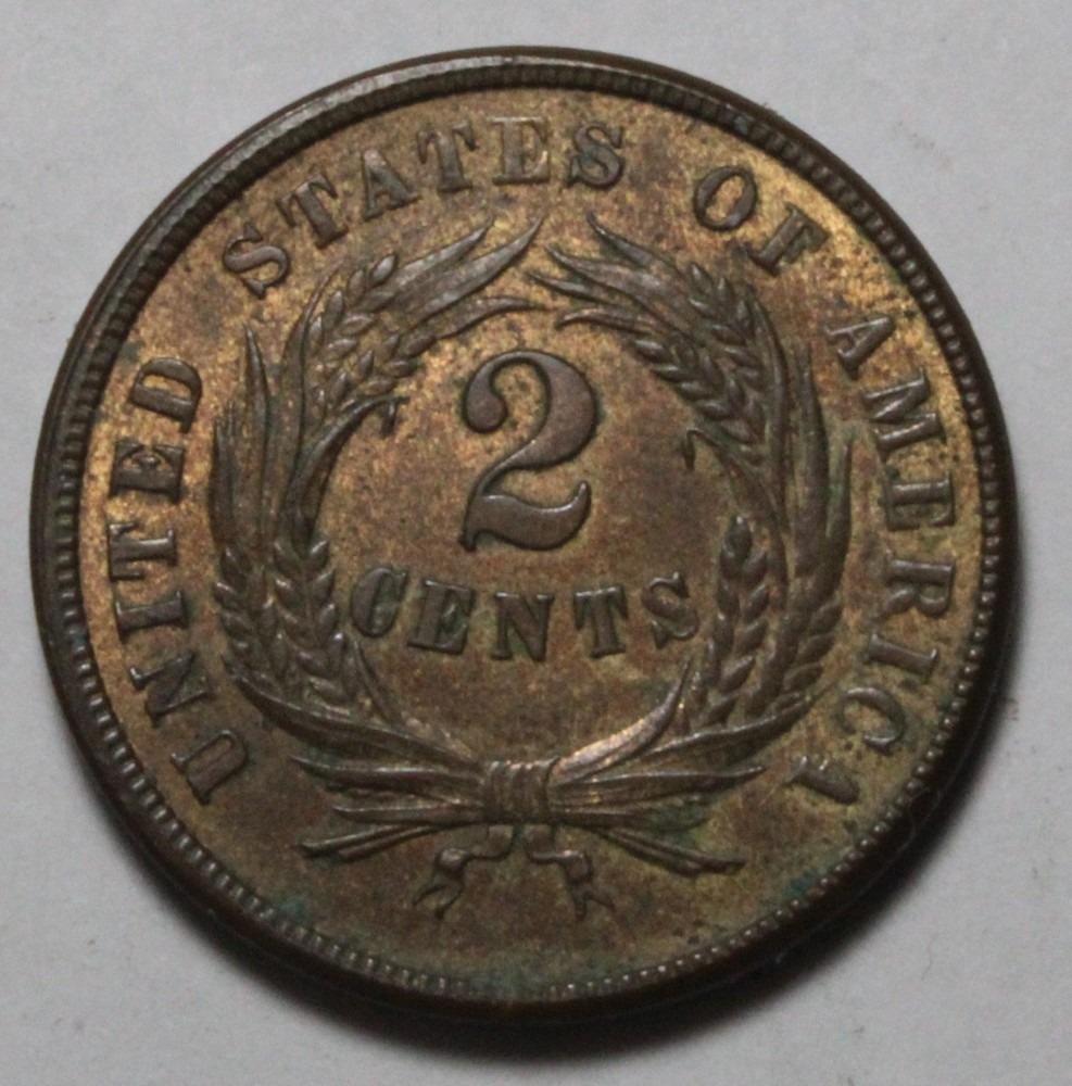 1865 2 Cent Two FG220
