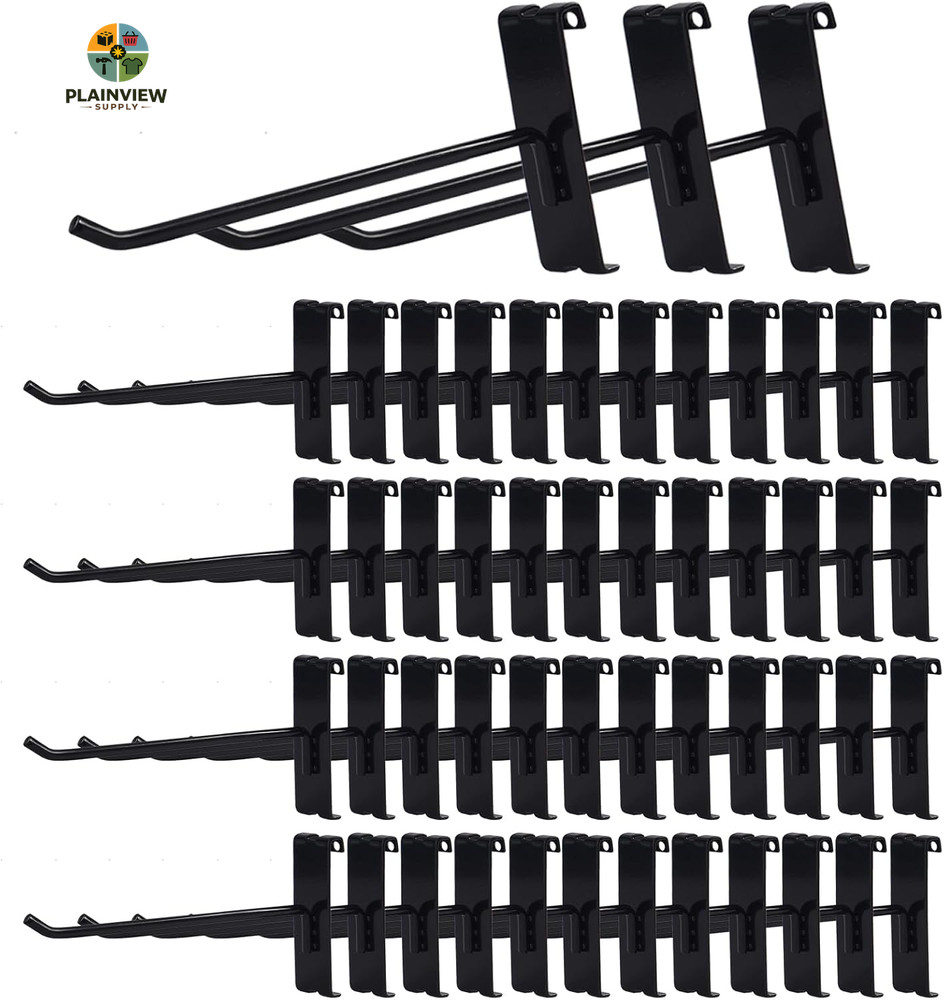 Gridwall Hooks 6 Inch,50Pc Display Hooks for Grid Wall Heavy Duty Gridwall Hook