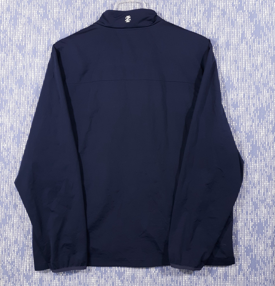 IZOD Golf Jacket Full Zip Mens 2XL Blue Stretch Windbreaker Polyester