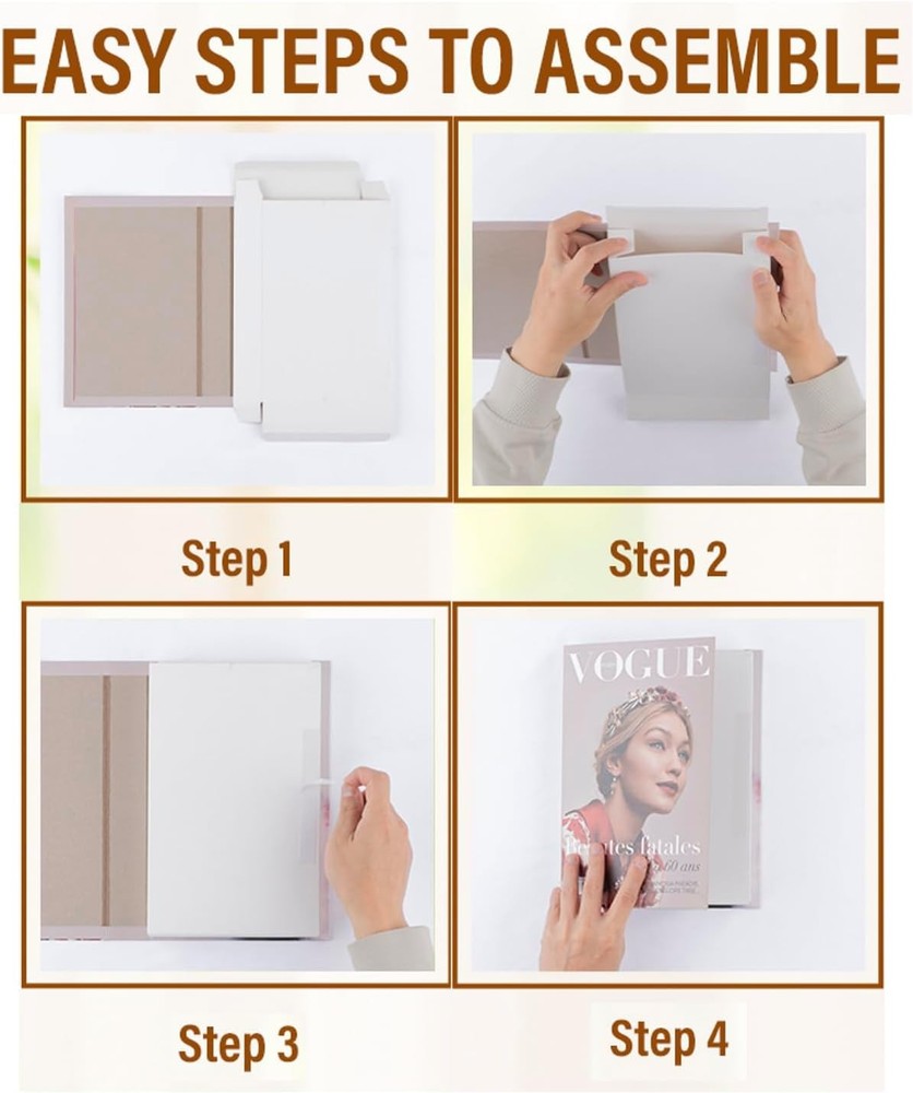 Decorative Faux Book Box Set Coffee Table Decor