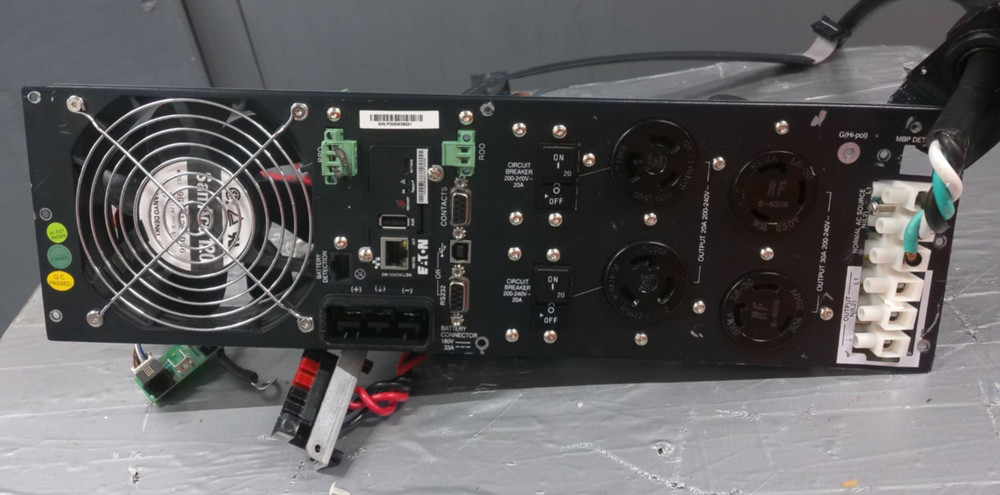 Eaton 9PX6K Power Module PDU Board with Circuit Breakers & Wiring