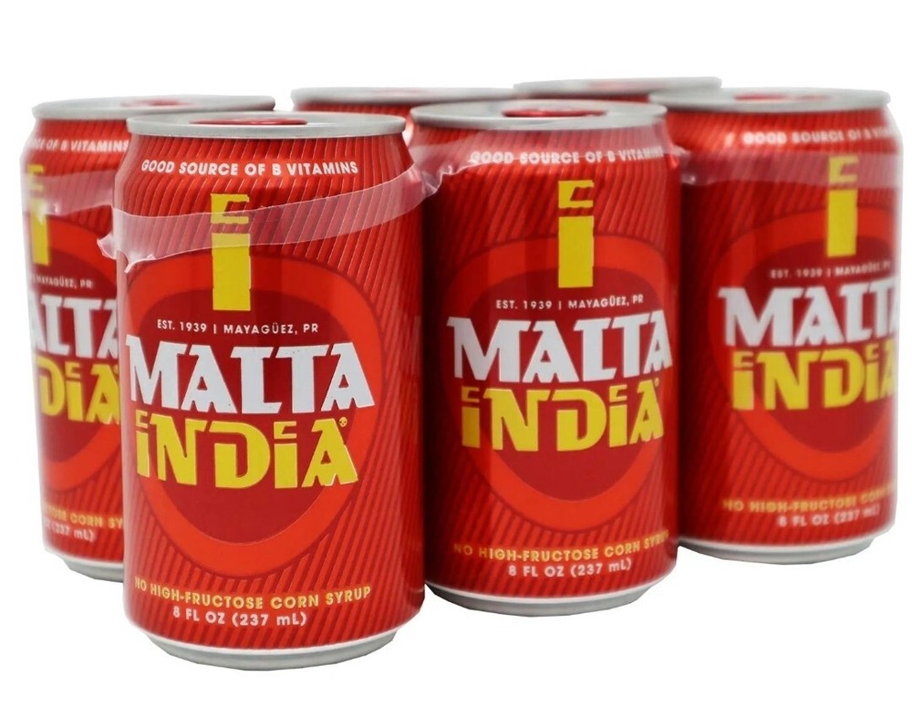 Malta India Puerto Rico 12 Cans 8oz.